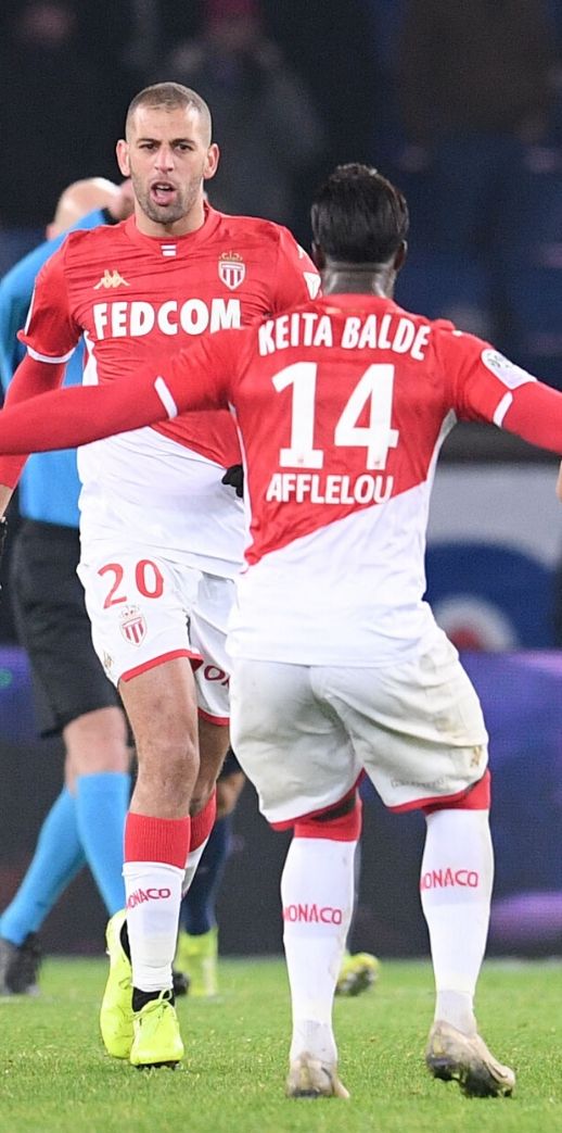 Slimani, Baldé et Ben Yedder, les attaquants de l'AS Monaco.