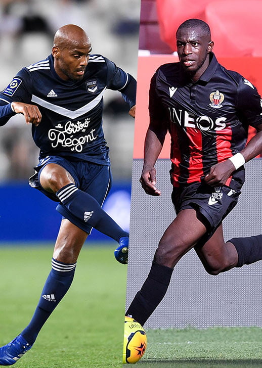 Jimmy Briand (Bordeaux) et Hassane Kamara (Nice) s'affronteront dimanche.
