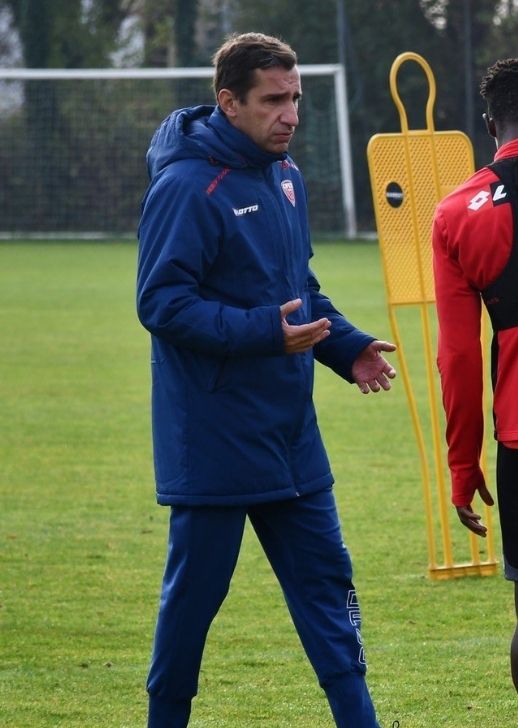 David Linarès à l'entraînement avec le Dijon FCO.