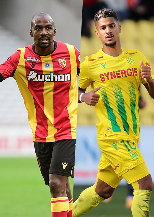 Kakuta (RC Lens) et Blas (FC Nantes)