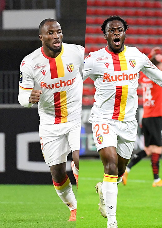 Ganago et Kalimuendo (RC Lens) ont marqué à Rennes.