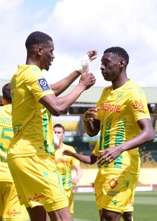 Kalifa Coulibaly et Randal Kolo Muani (FC Nantes).