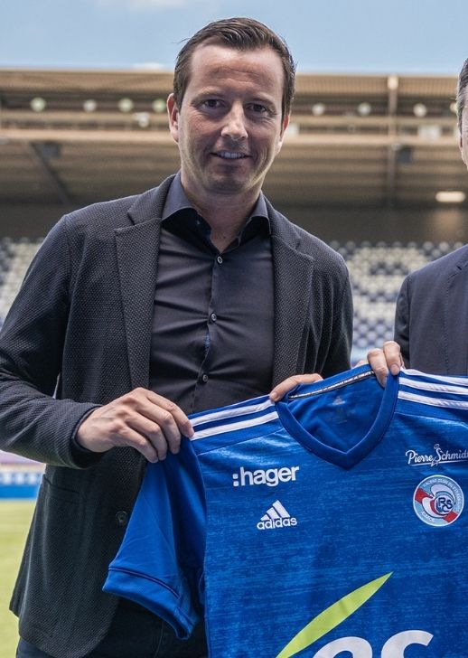 Julien Stéphan, le nouvel entraîneur du RC Strasbourg Alsace.