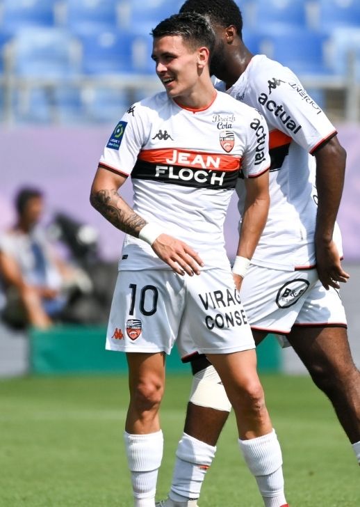Enzo Le Fée (Lorient) a marqué son premier but en pro, à Montpellier.