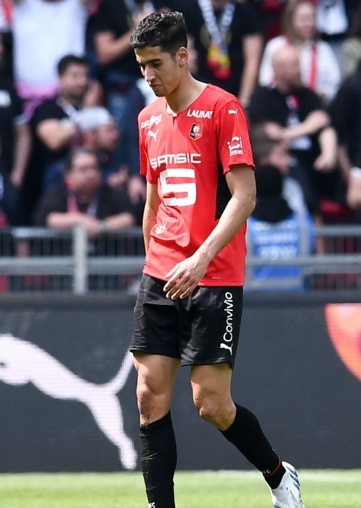 Nayef Aguerd après son expulsion face à Lorient.
