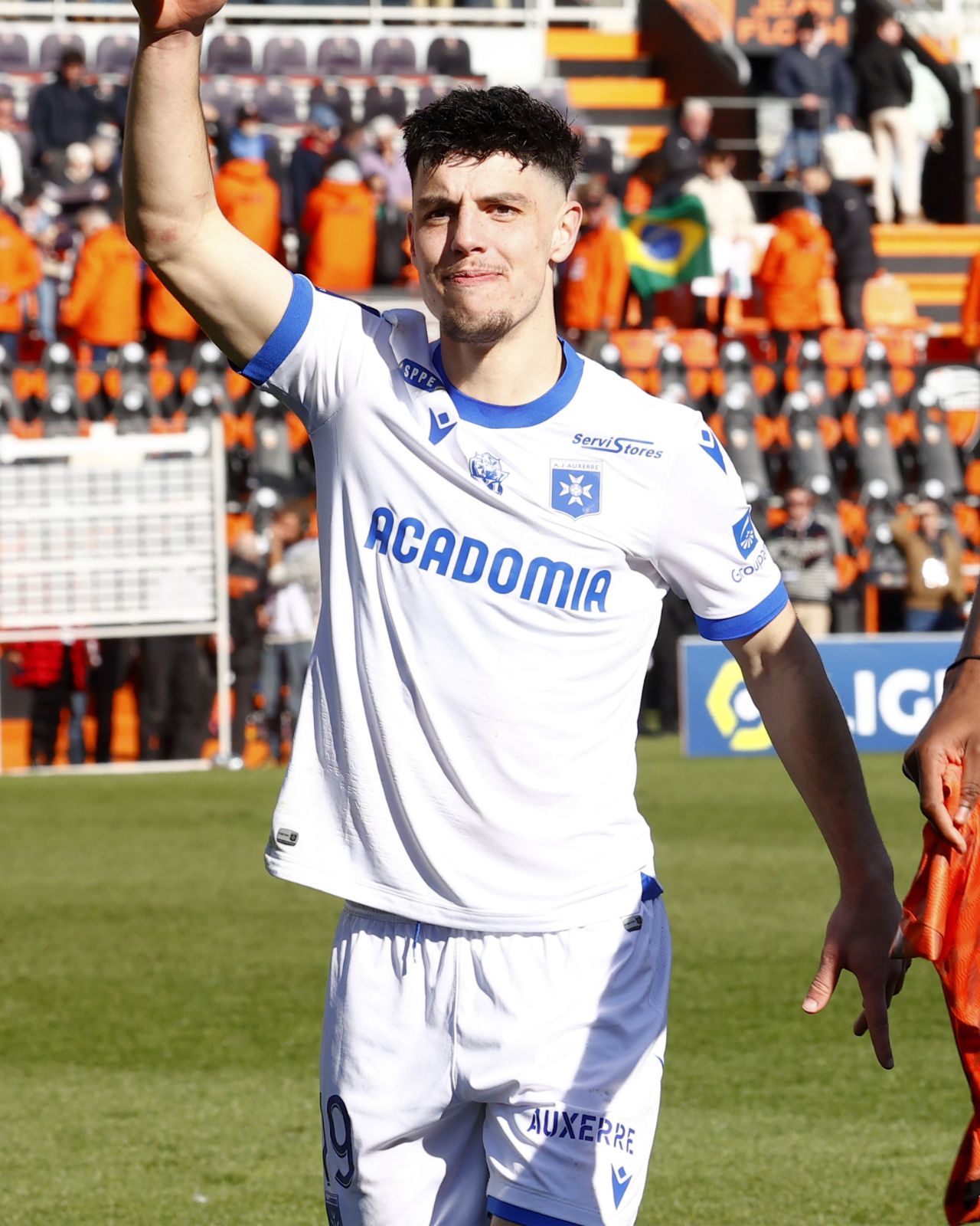 Matthis Abline est prêté à l'AJ Auxerre par le Stade Rennais depuis le mois de janvier.