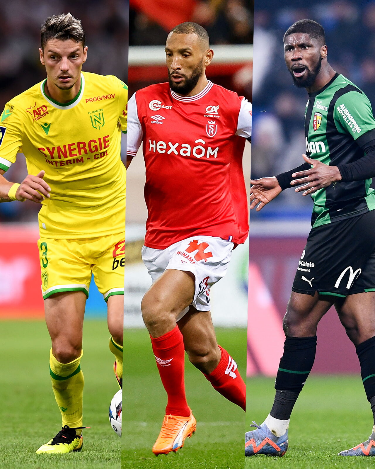 Girotto (FC Nantes), Abdelhamid (Stade de Reims) et Danso (RC Lens) brillent cette saison.