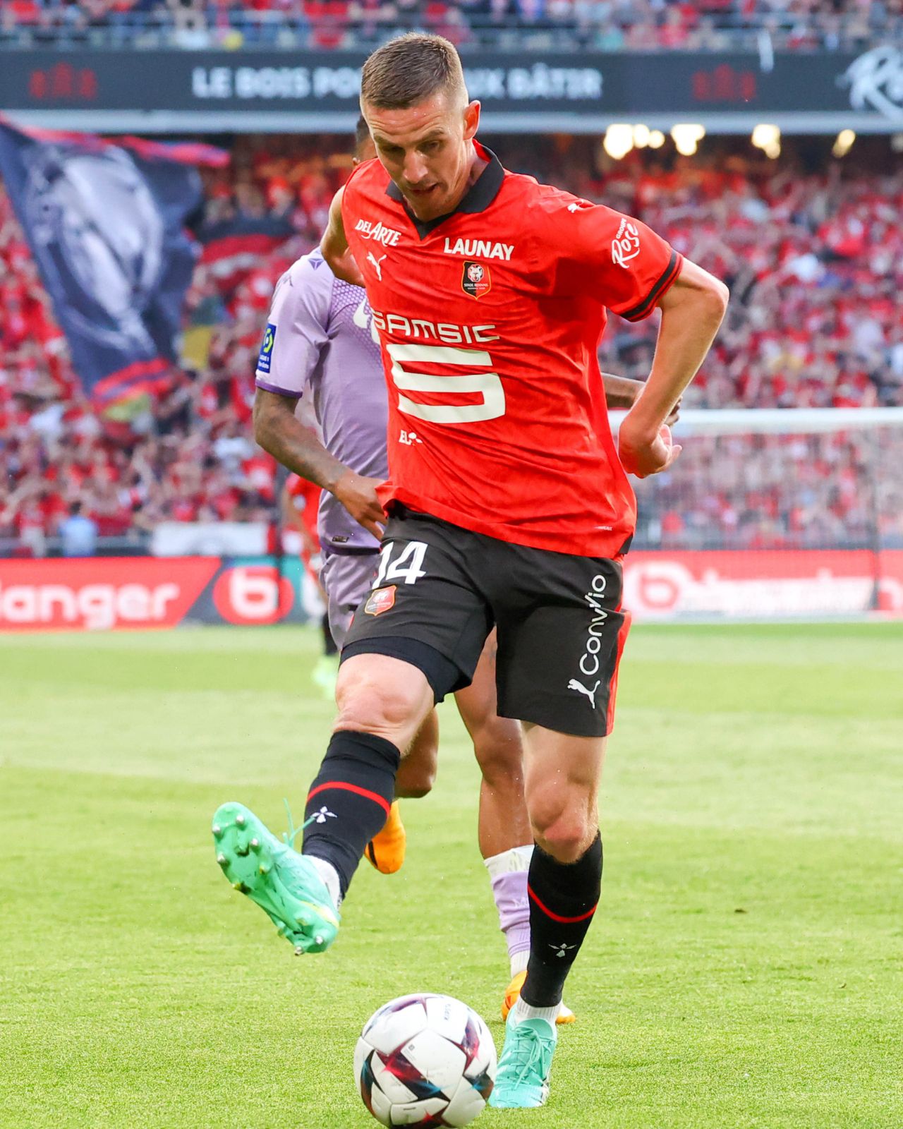 Benjamin Bourigeaud a signé un doublé à la passe avec Rennes lors de la 37e journée.